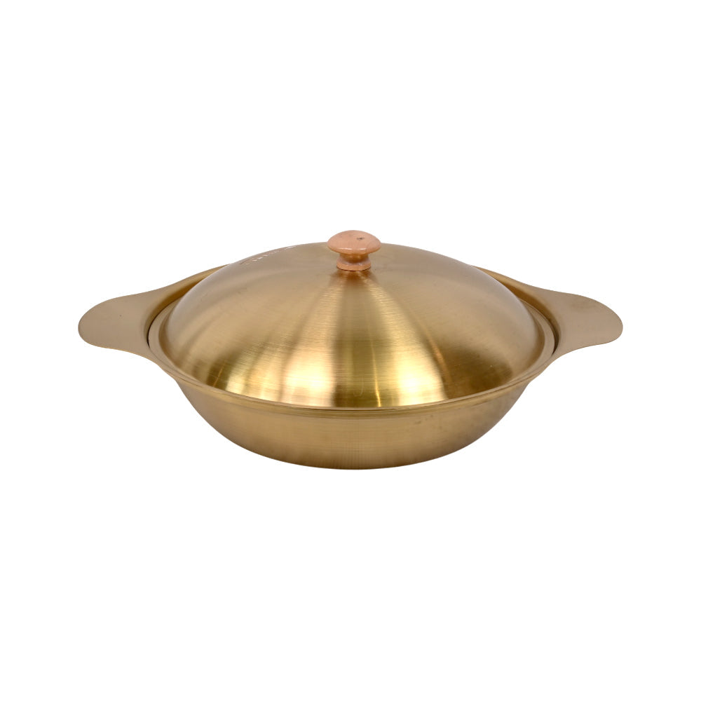 WOK GOLDEN SERVING 30CM 0055 Default Title - MamasJan Crockery