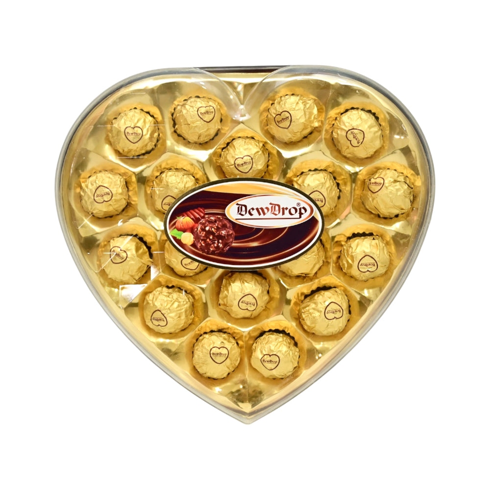 DEW DROP PEANUT CHOCOLATE DIAMOND HEART H18GD 225 GM Default Title - MamasJan Grocery Food