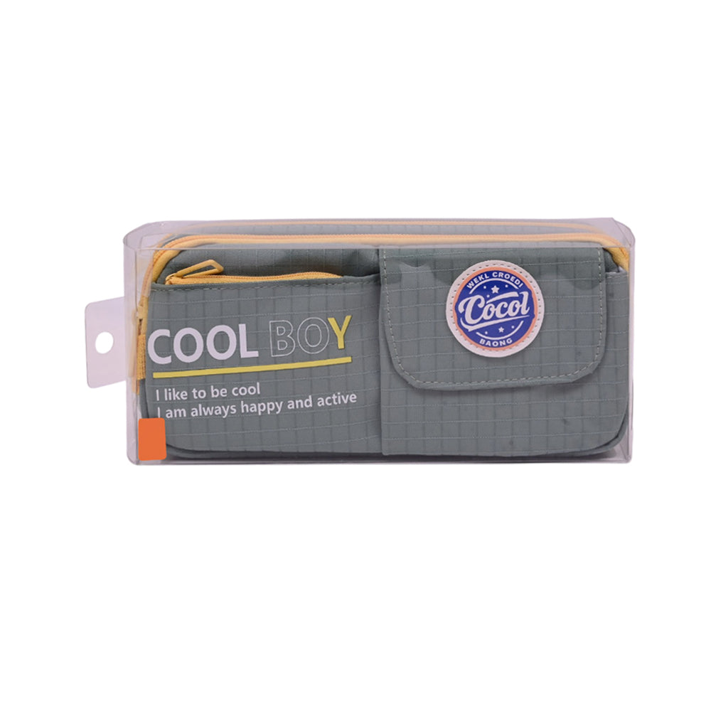 25165 PENCIL POUCH COCOL BOY IR Default Title - MamasJan Toys
