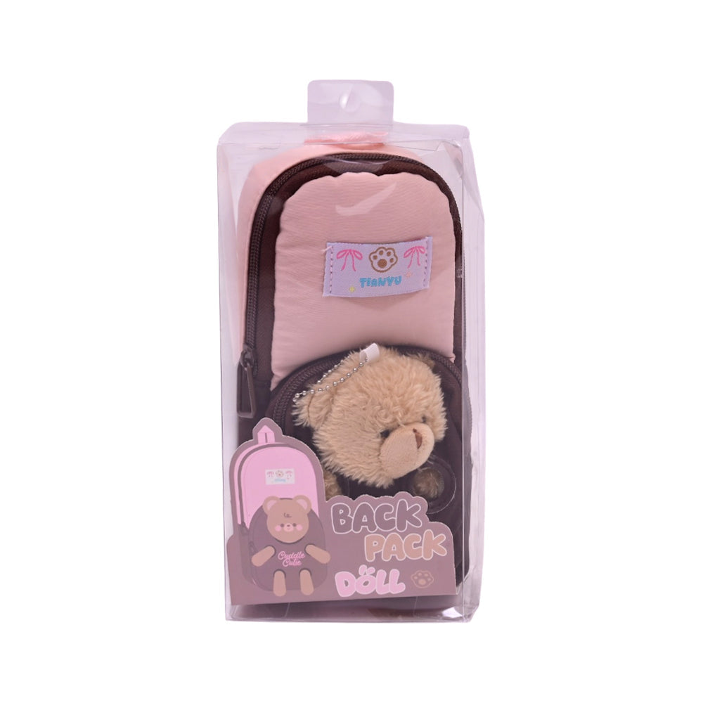 25199 PENCIL POUCH BACK PACK DOLL IR Default Title - MamasJan Toys