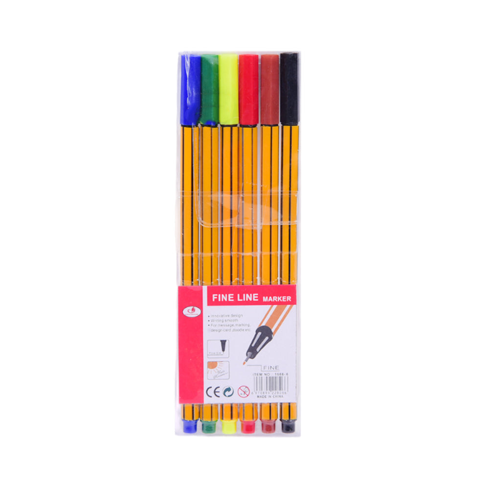 1688-6 FINE LINE MARKER 6PC PACK IR Default Title - MamasJan Toys
