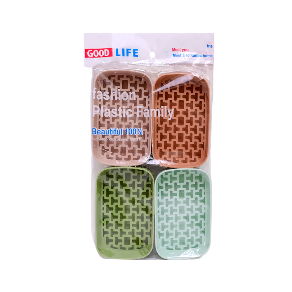 SOAP DISH 4PC IR 6121-130 Default Title - MamasJan Household