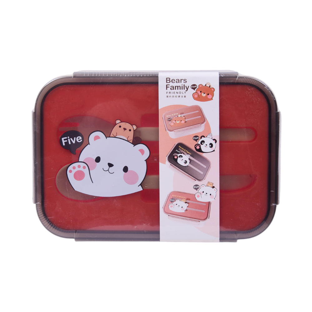 LUNCH BOX 1200ML BEAR FAMILY IR XC597 Default Title - MamasJan Toys