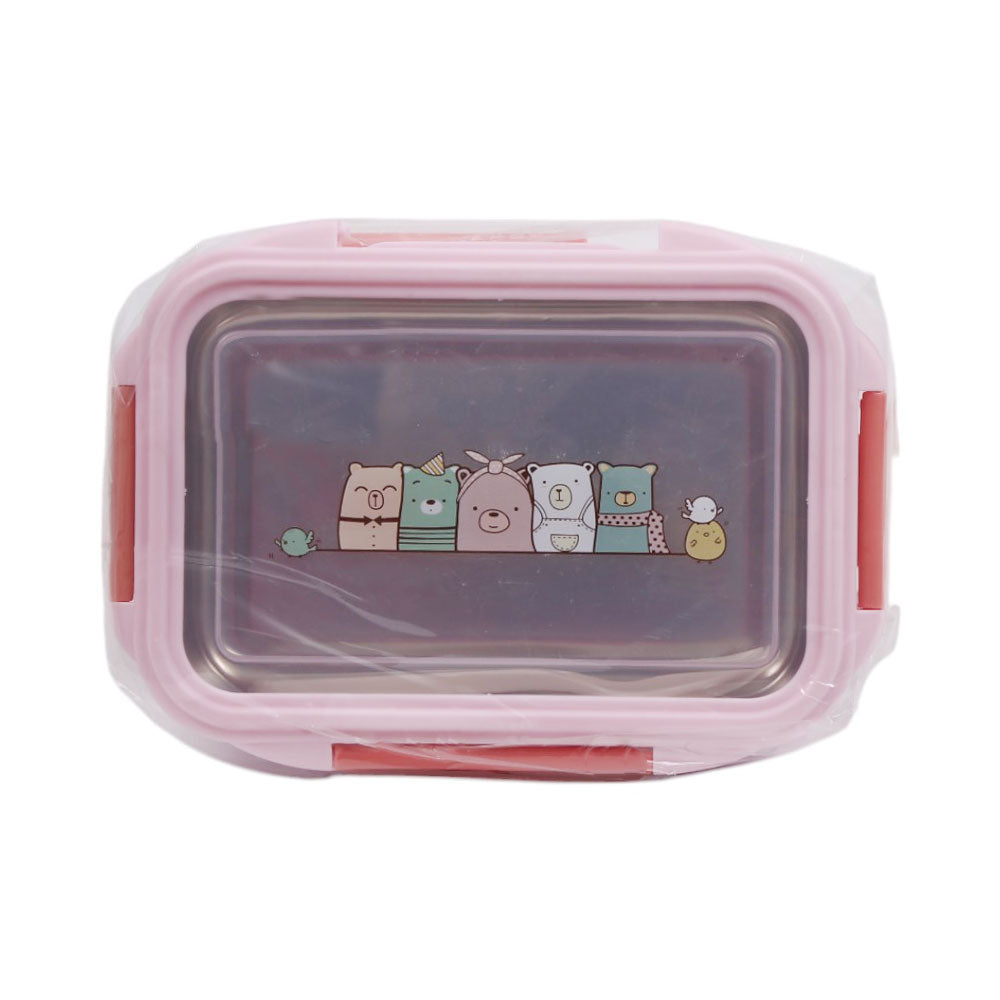 L046 SS TRANSPARENT LUNCH BOX CARTOON Default Title - MamasJan Toys
