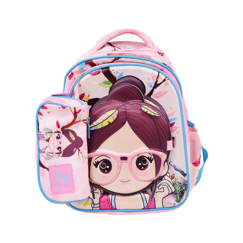 GB2363M GLOSSY BIRD SCHOOL BACK PACK W PENCIL CASE Z.B Default Title - MamasJan Toys