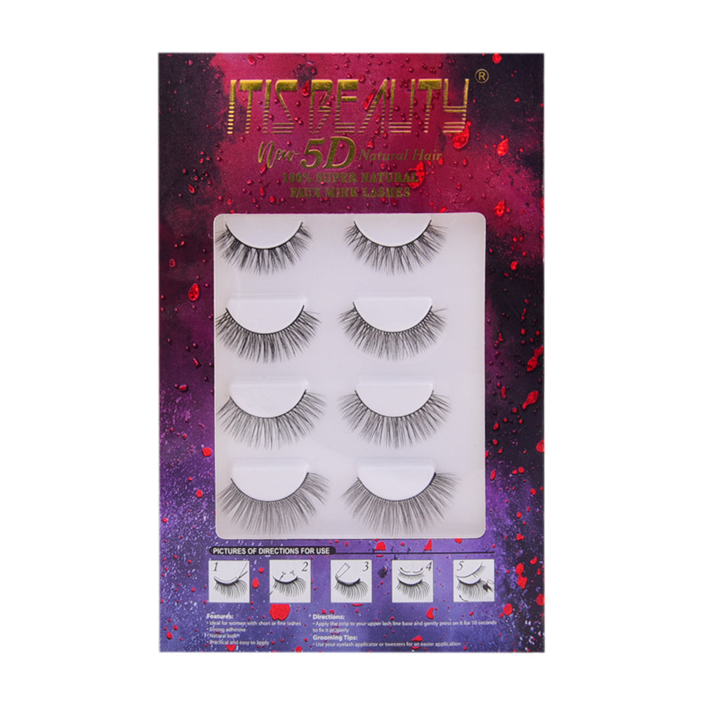 ITIS BEAUTY EYELASH 5D 5PAIR IR Default Title - MamasJan Makeup