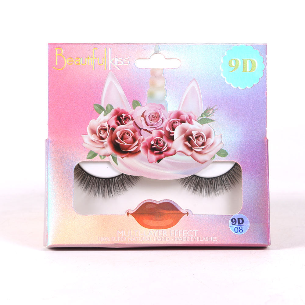 BEAUTIFUL KISS 9D EYE LASHES 1 PAIR PACK IR E-7391 Default Title - MamasJan Makeup