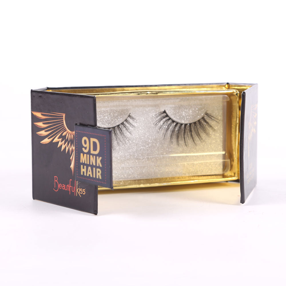 BEAUTIFUL KISS 9D MINK HAIR EYE LASHES IR E-7395 Default Title - MamasJan Makeup