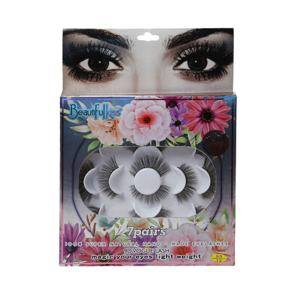 BEAUTIFUL KISS EYELASH 9D 7PAIR IR E-7622 Default Title - MamasJan Makeup