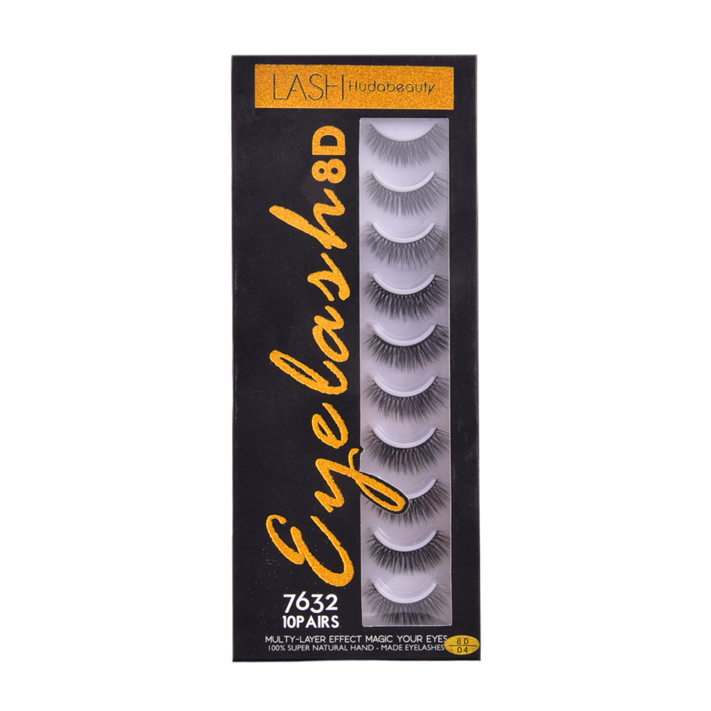 HUDA BEAUTY EYELASH 8D 10PAIR E-7632 Default Title - MamasJan Makeup