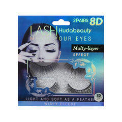 HUDA BEAUTY EYELASH 8D 2PAIR IR E-7637 Default Title - MamasJan Makeup
