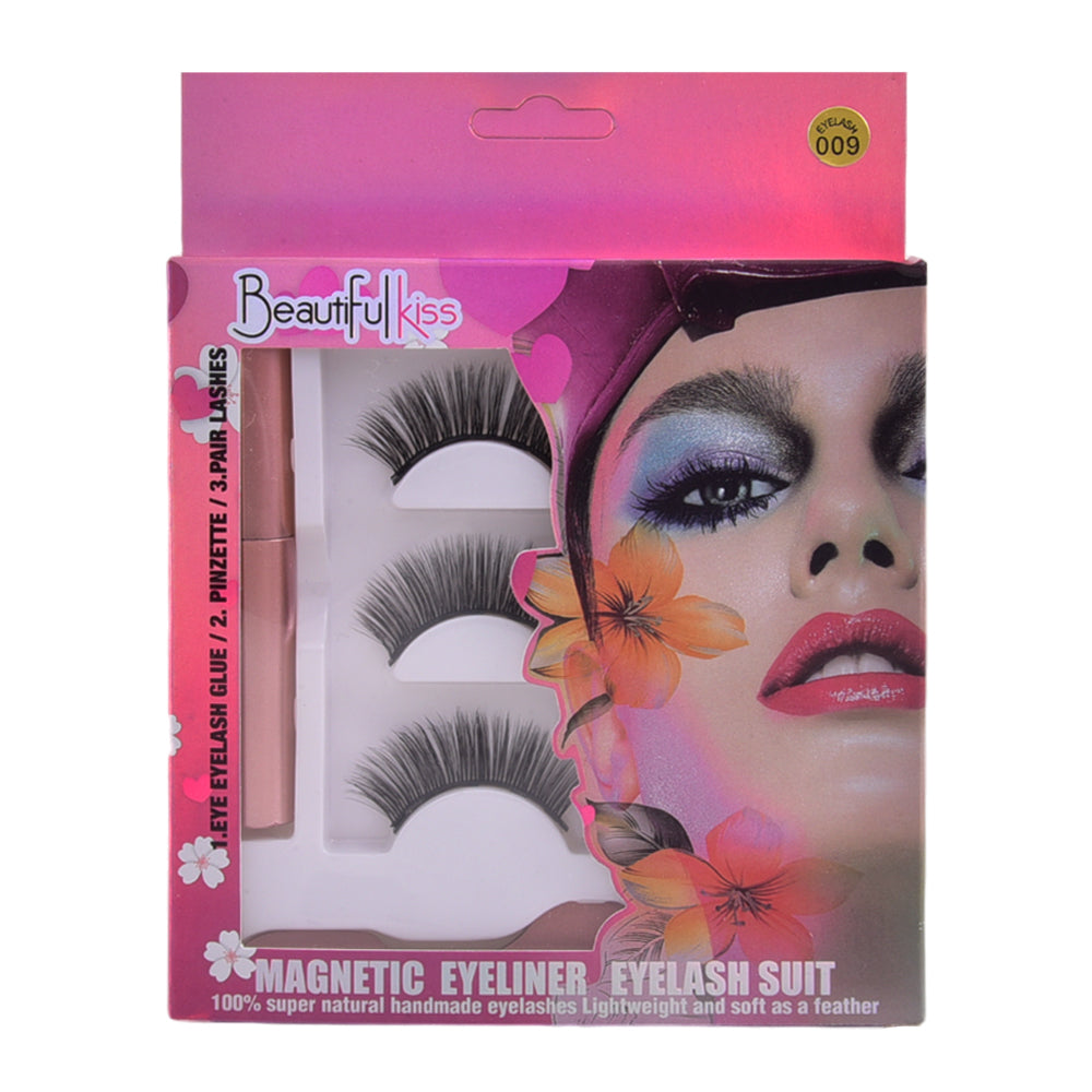 BEAUTIFUL KISS EYELASH 3PAIR KIT IR E-7712 Default Title - MamasJan Makeup