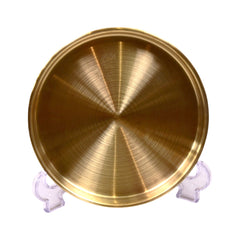 TRAY STEEL GOLDEN THALI STYLE 1731 Default Title - MamasJan Crockery