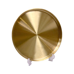 TRAY STEEL GOLDEN THALI STYLE 1734 Default Title - MamasJan Crockery