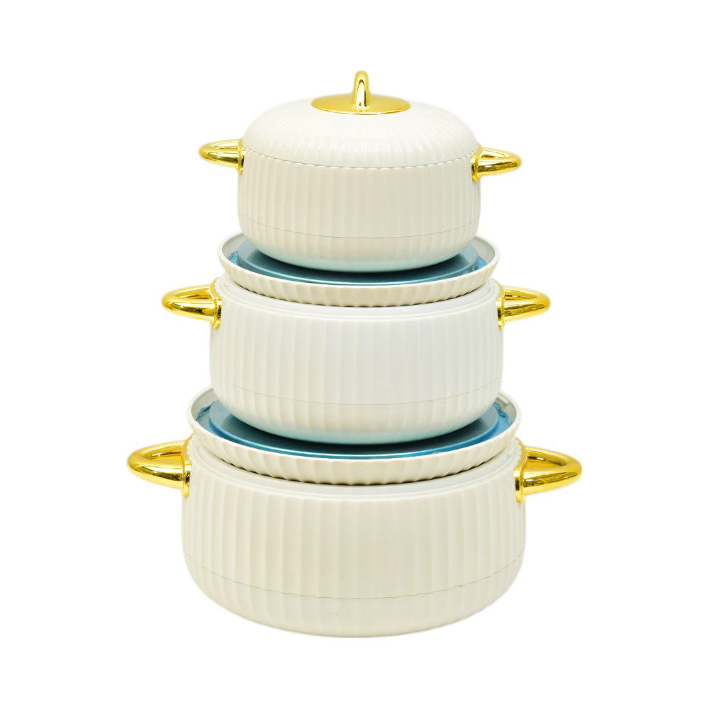 HOT POT SET 3PC SOUTHWEST KINNO LBFW2141P WHITE Default Title - MamasJan Crockery