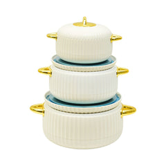 HOT POT SET 3PC SOUTHWEST KINNO LBFW2141P WHITE Default Title - MamasJan Crockery