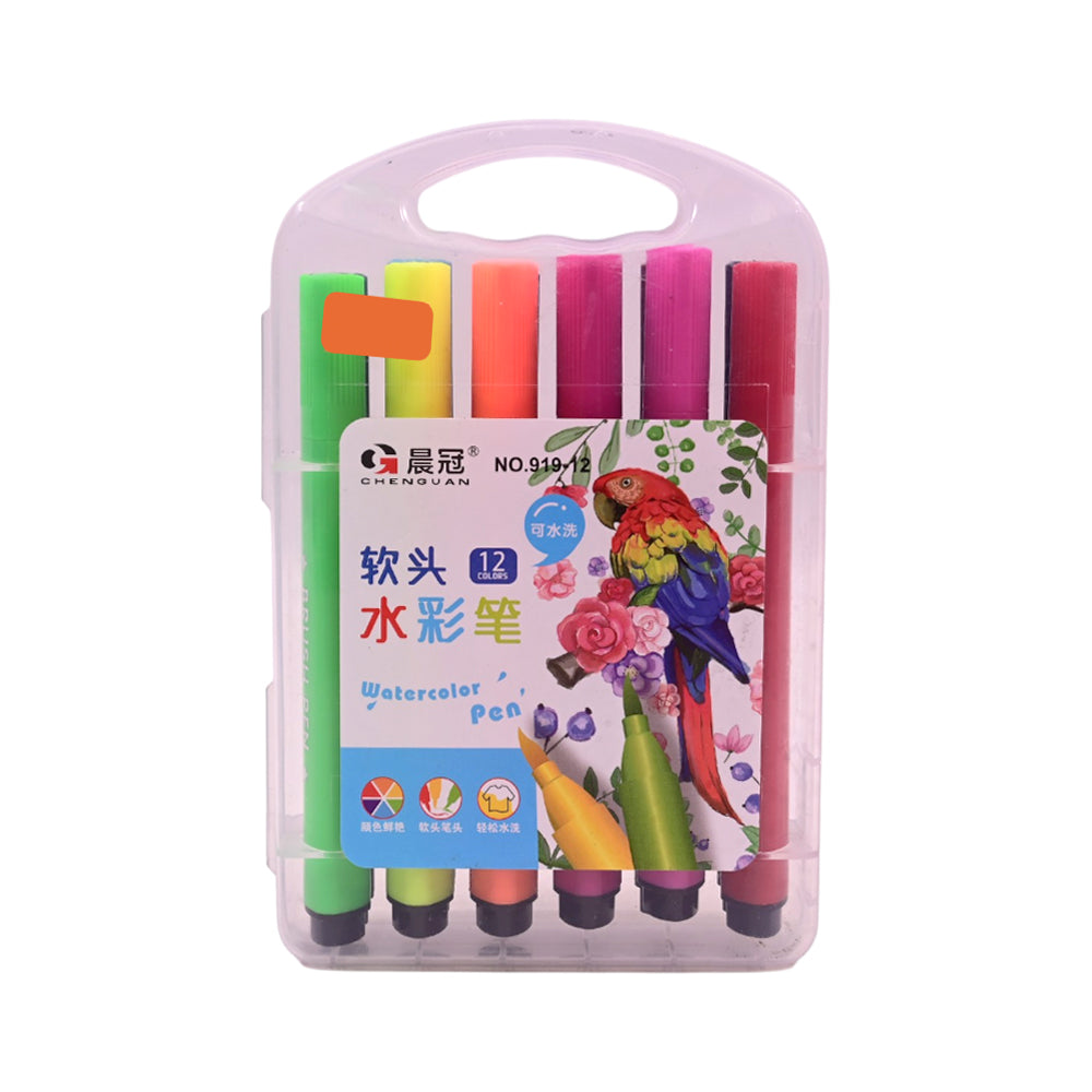 204 WATER COLOR PEN 12PCS Default Title - MamasJan Toys