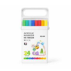 680.24 DUAL ACRYLIC MARKER HANDY BOX 24PCS Default Title - MamasJan Toys