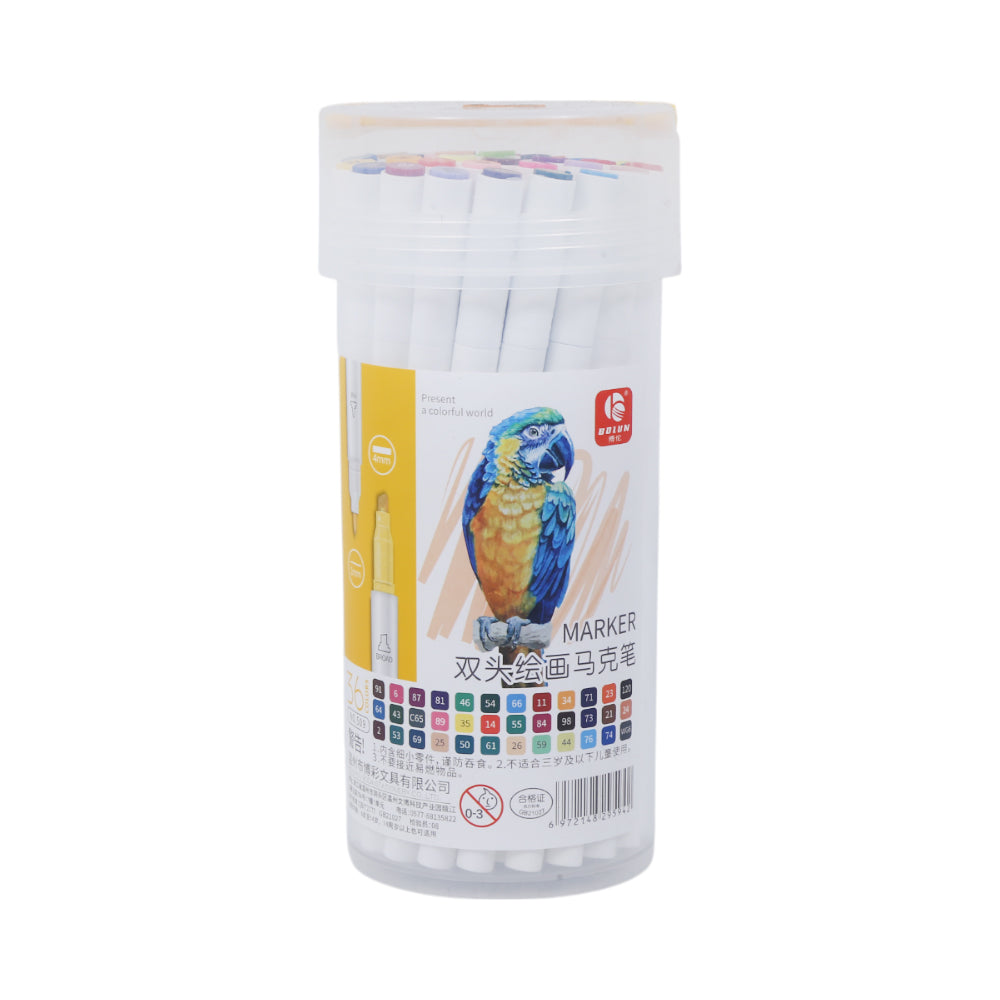 509-36 DUAL SIDED MARKER IN TUBE Default Title - MamasJan Toys