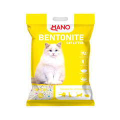 MANO BENTONITE CAT LITTER LEMON 10L/8K.G Default Title - MamasJan Pet Essentials