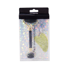 ANGUOER ROSE QUARTZ JADE DERMA ROLLER 2PC Default Title - MamasJan skincare