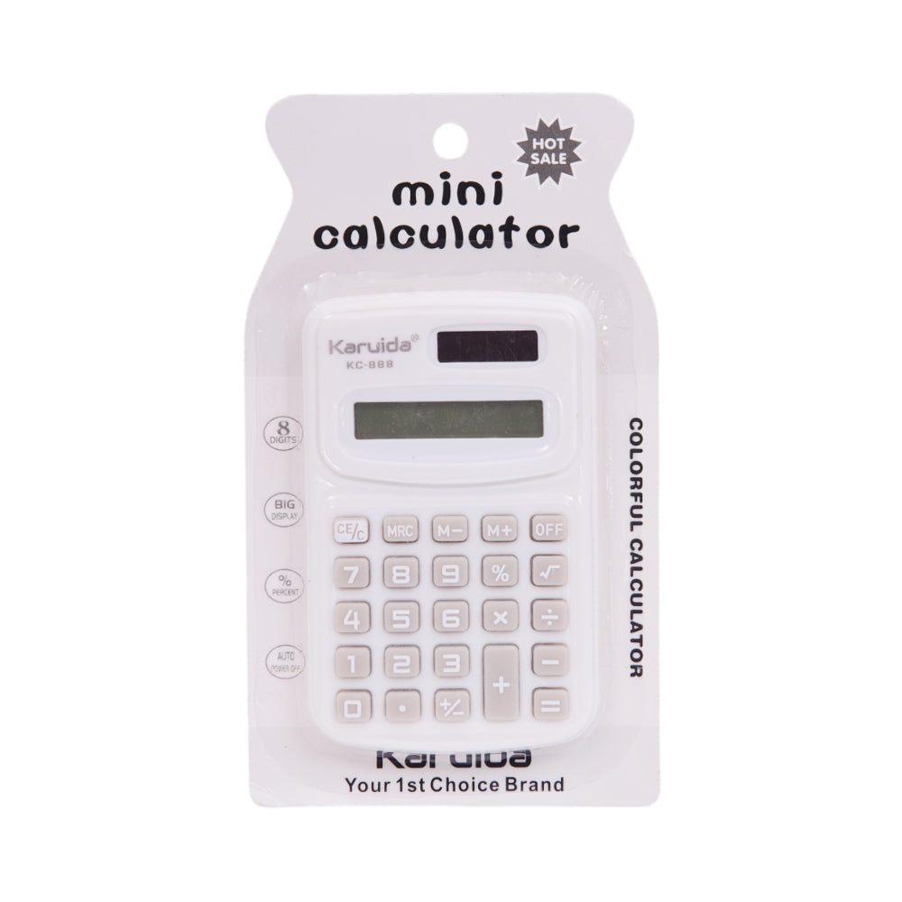8887 MINI CALCULATOR IN CARD Default Title - MamasJan Toys