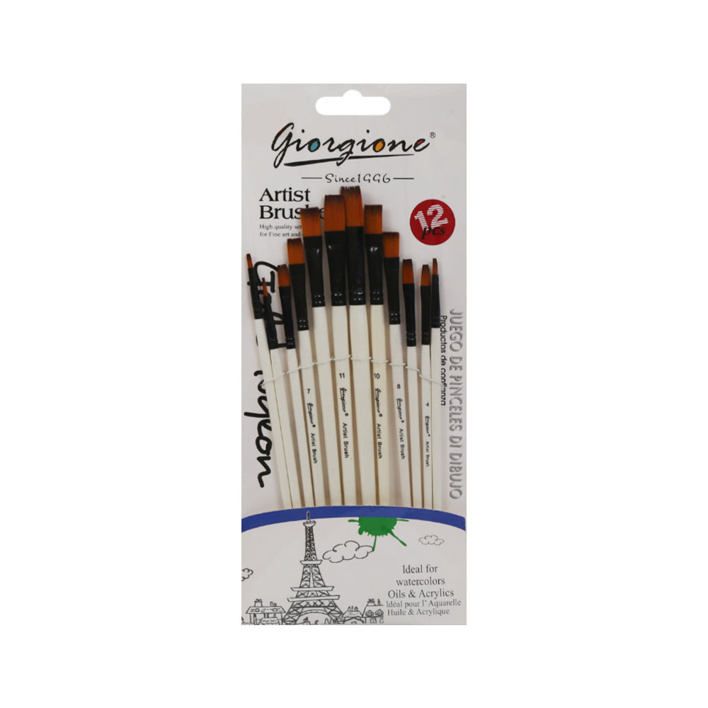 G6012F ART PAINT BRUSH 12PC Default Title - MamasJan Toys