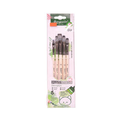 GA8002 ART PAINT FLAT BRUSH 5PCS Default Title - MamasJan Toys