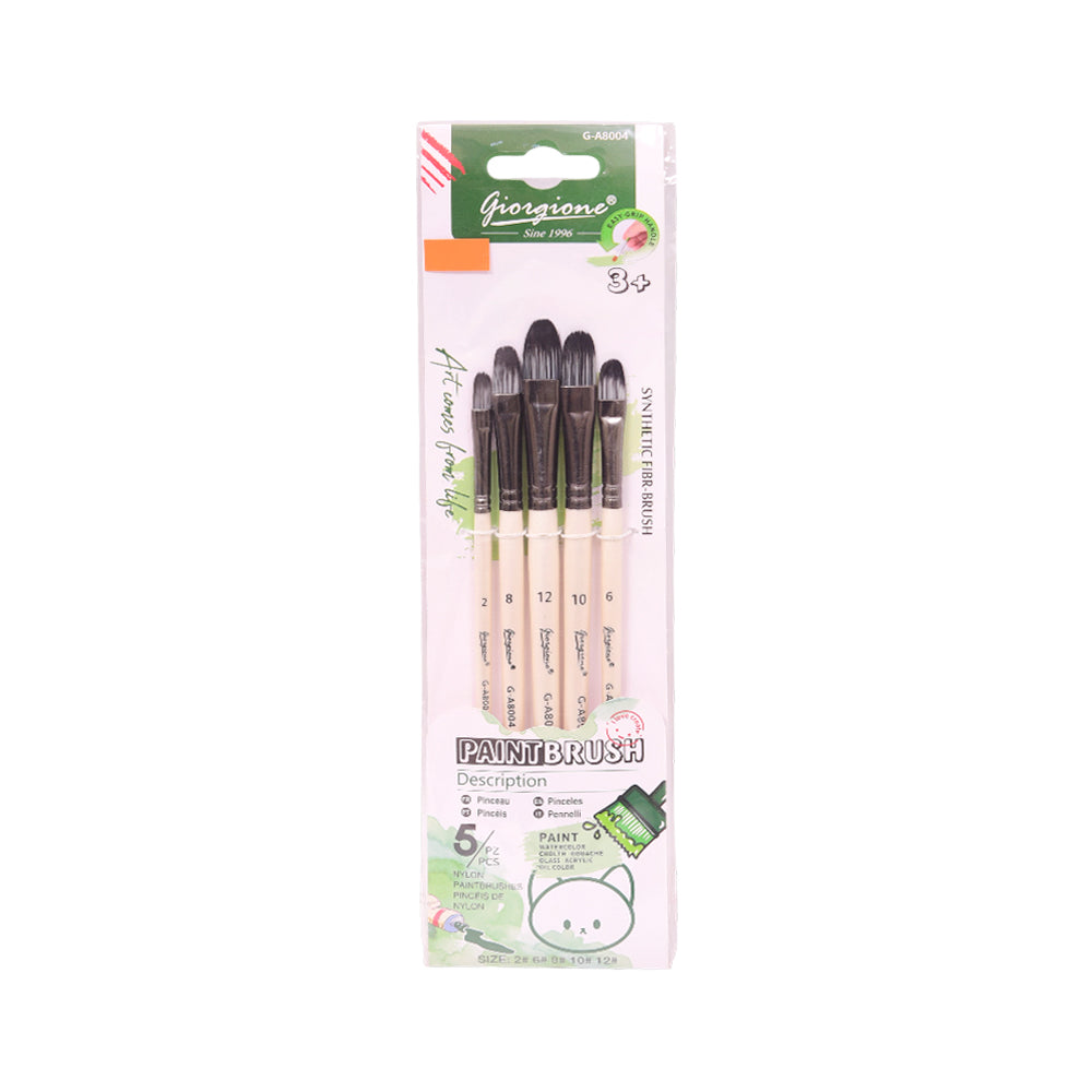 GA8004 FLAT BRUSH 5PCS Default Title - MamasJan Toys