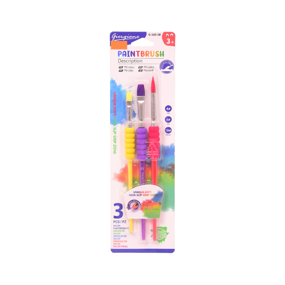 G180-3B PAINT ART BRUSH 3PCS Default Title - MamasJan Toys