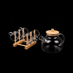 COFFEE SET 9PC BOROSILICATE Q1018-7 Default Title - MamasJan Crockery