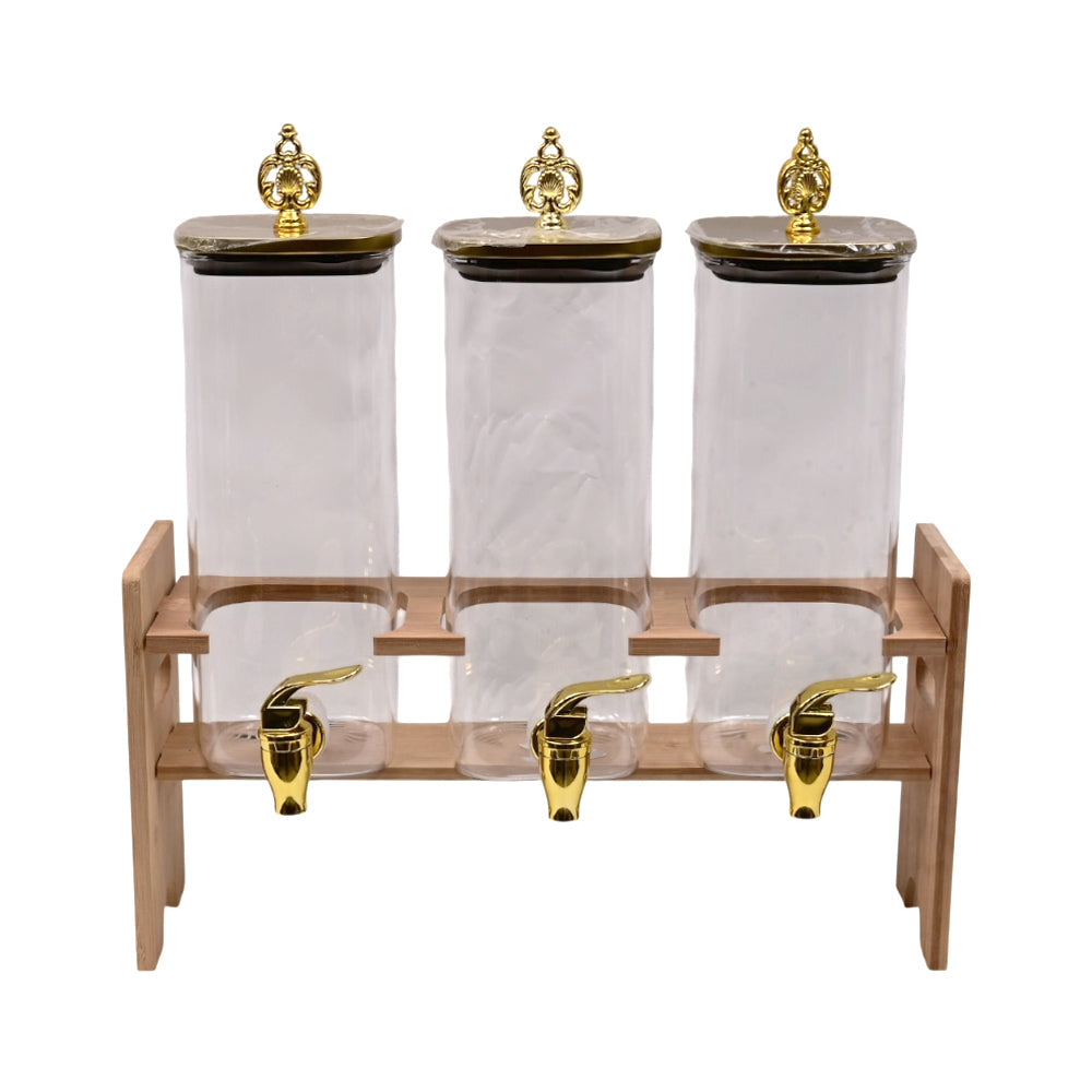 WATER COOLER SET 3PC BOROSILICATE 5.5 LTR Q5502-3 Default Title - MamasJan Crockery