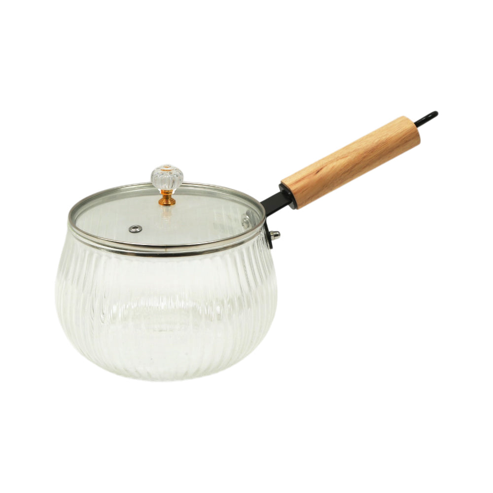 SAUCE PAN BOROSILICATE 2.5 LTR Q8324-1 Default Title - MamasJan Crockery
