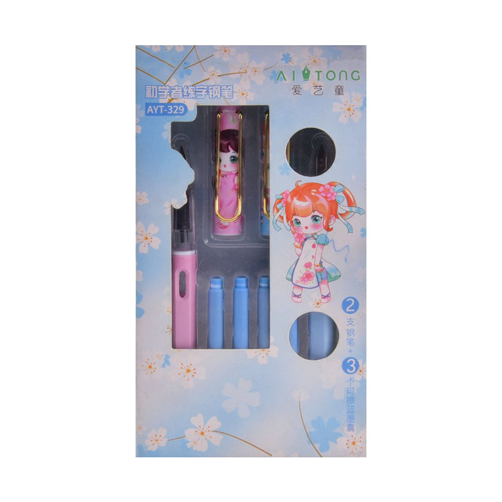 AYT-329 TWIN FANCY INK PEN W 4 REFILLS Z.B Default Title - MamasJan Toys