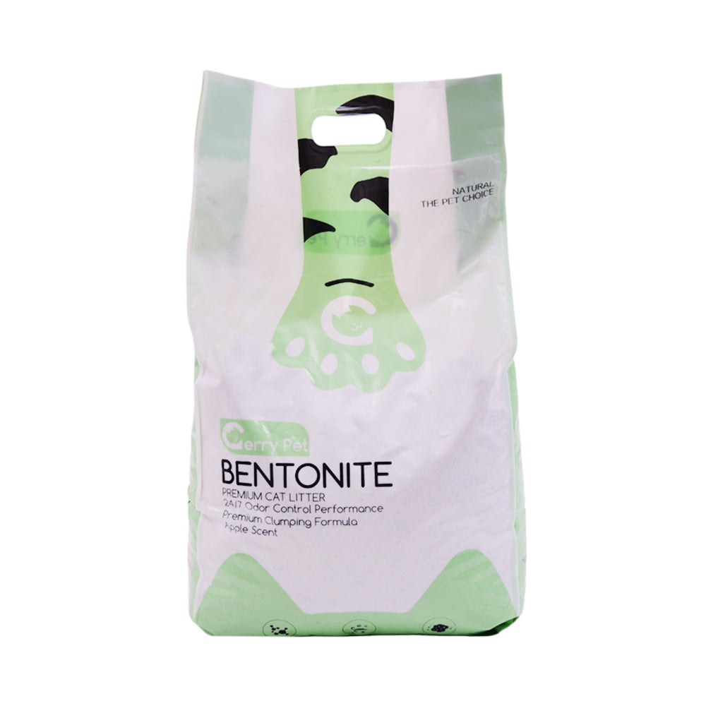 GERRY PET BENTONITE PREMIUM CAT LITTER APPLE 10 LTR Default Title - MamasJan Pet Essentials