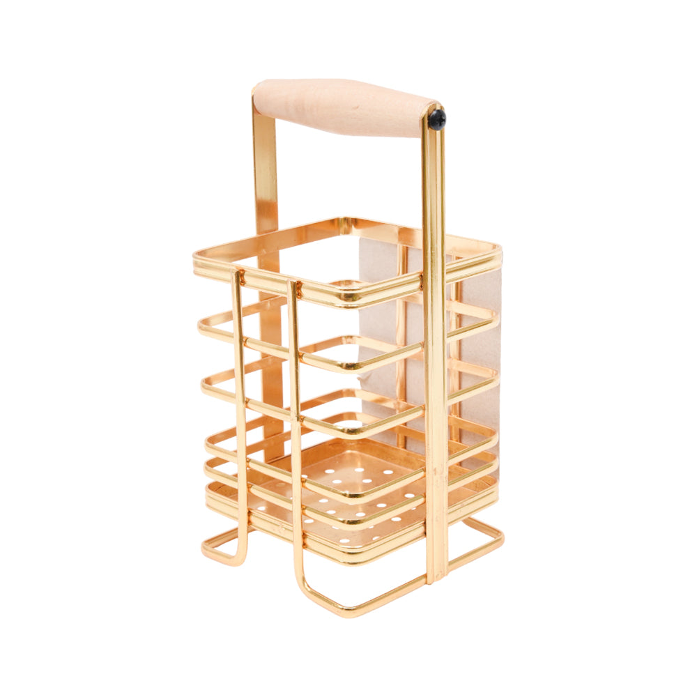 SPOON HOLDER GOLDEN SQUARE FLZ-J8086 ZIK Default Title - MamasJan Crockery
