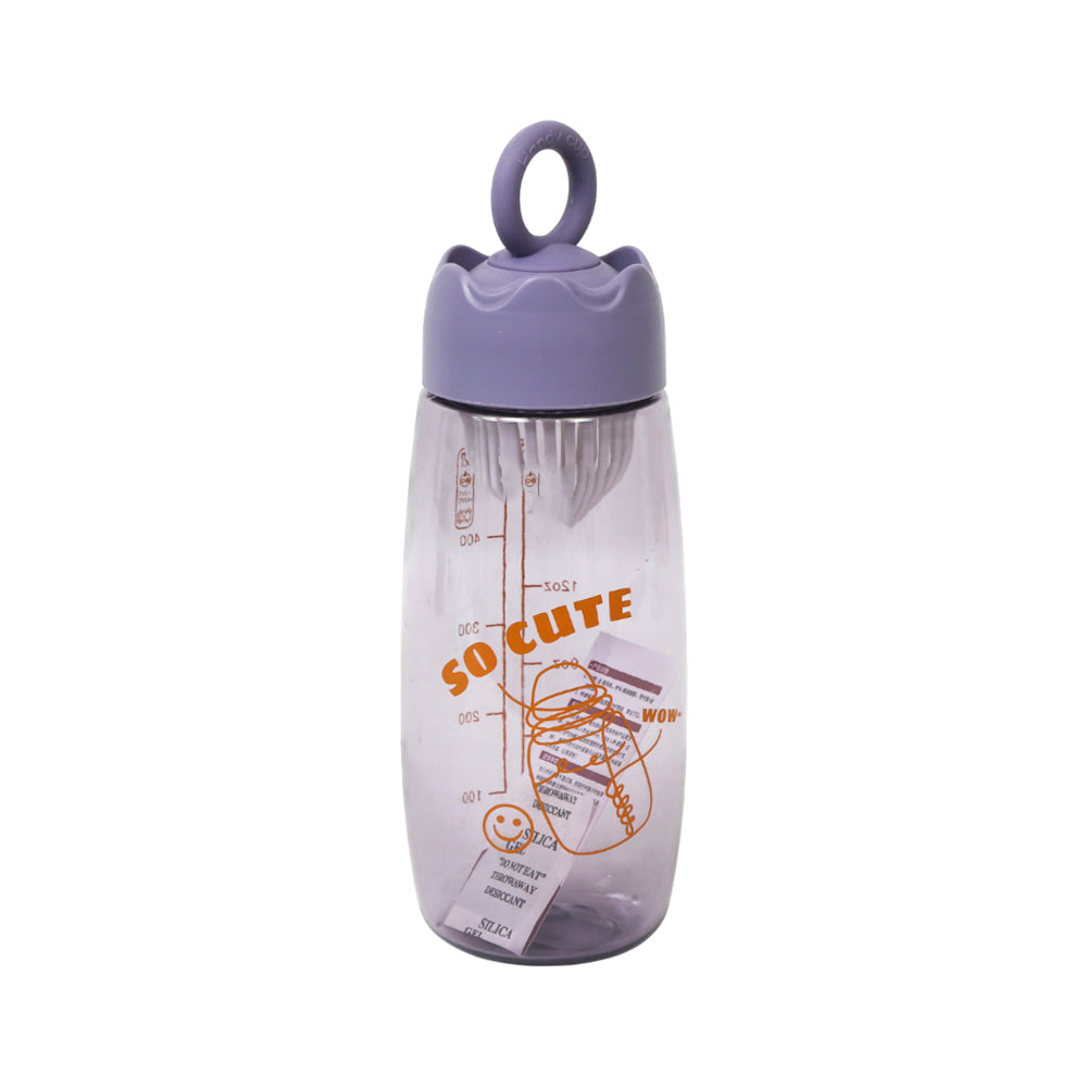 WATER BOTTLE ACRYLIC 590 ML IR SH2083/GG86 Default Title - MamasJan Crockery