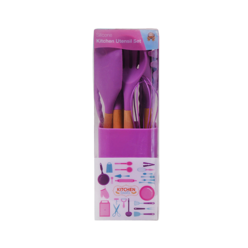 KITCHEN SPOON SET 12PC SILICONE KC549 Default Title - MamasJan Crockery