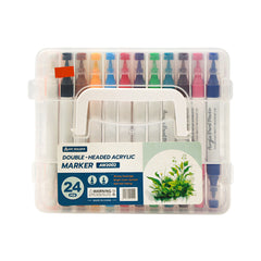 AW2002-24 DOUBLE HEADED ACRYLIC MARKER 24CLR Default Title - MamasJan Toys