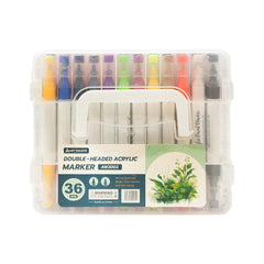AW2002-36 DOUBLE HEADED ACRYLIC MARKER 36CLR Default Title - MamasJan Toys