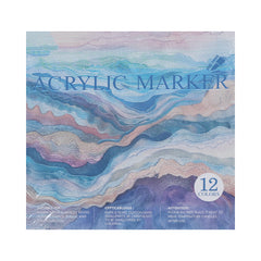 AW1996-12 ACRYLIC MARKER 12COLOR Default Title - MamasJan Toys