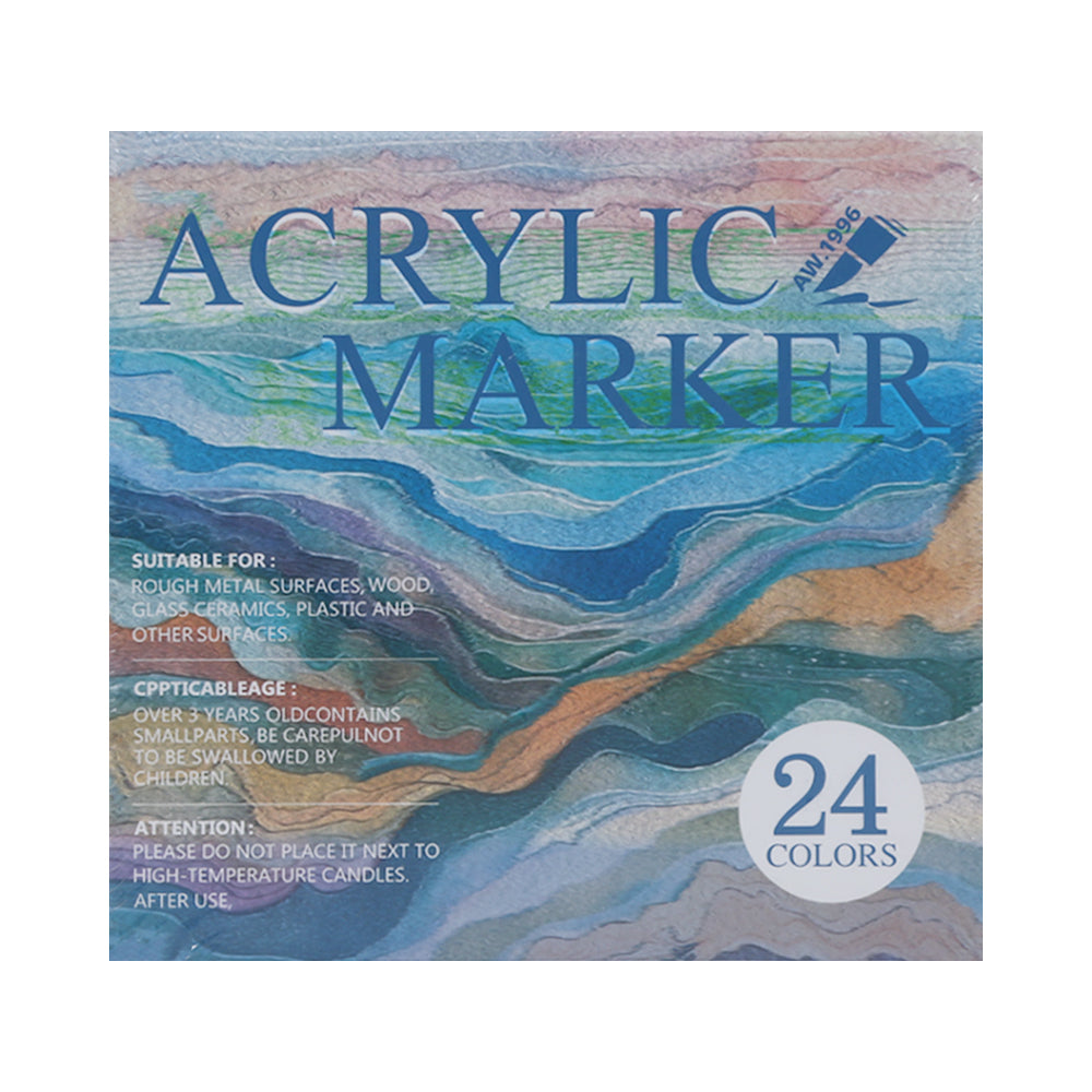 AW1996-24 ACRYLIC MARKER 24 COLOR Default Title - MamasJan Toys