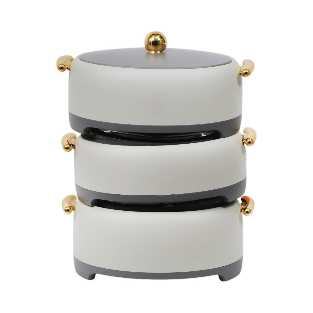 HOT POT SET 3PC FOREVER GOLD EG9253 GRAY Default Title - MamasJan Crockery