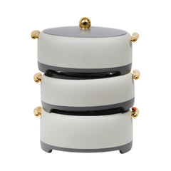 HOT POT SET 3PC FOREVER GOLD EG9253 GRAY Default Title - MamasJan Crockery