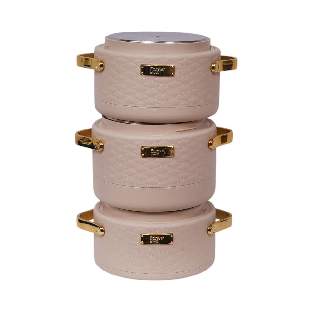 HOT POT SET 3PC FOREVER GOLD EHP BEIGE Default Title - MamasJan Crockery