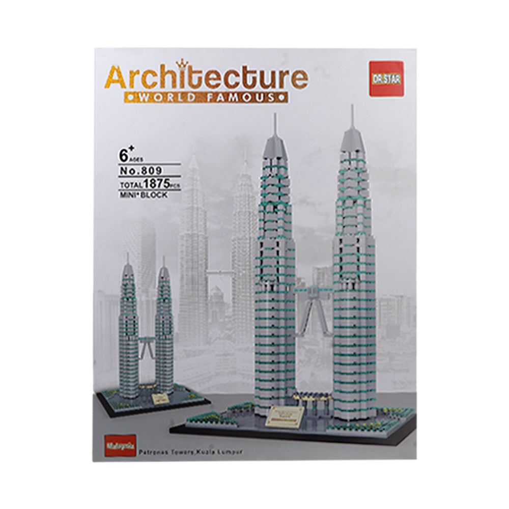 809 ARCHITECTURE WORLD FAMOUSE BLOCKS SET 1875PC IR Default Title - MamasJan Toys