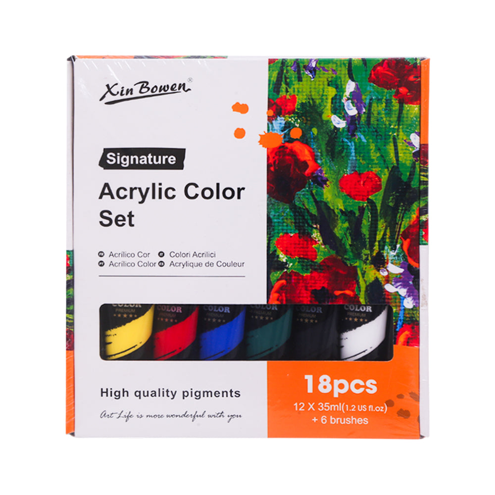 XBW0614-18 SIGNATURE ACRYLIC COLOR 18PC SET 35ML Default Title - MamasJan Toys