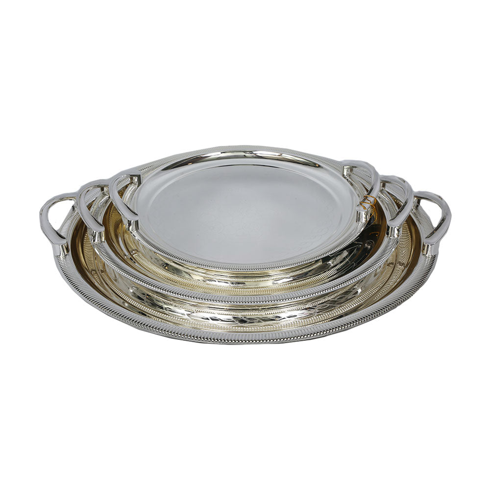 TRAY SET 3PC STEEL OPALINA T1560-3-S Default Title - MamasJan Crockery