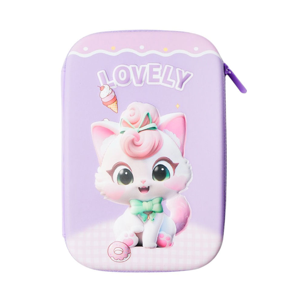 AA18 LOVELY PENCIL CASE CAT BIG Default Title - MamasJan Toys