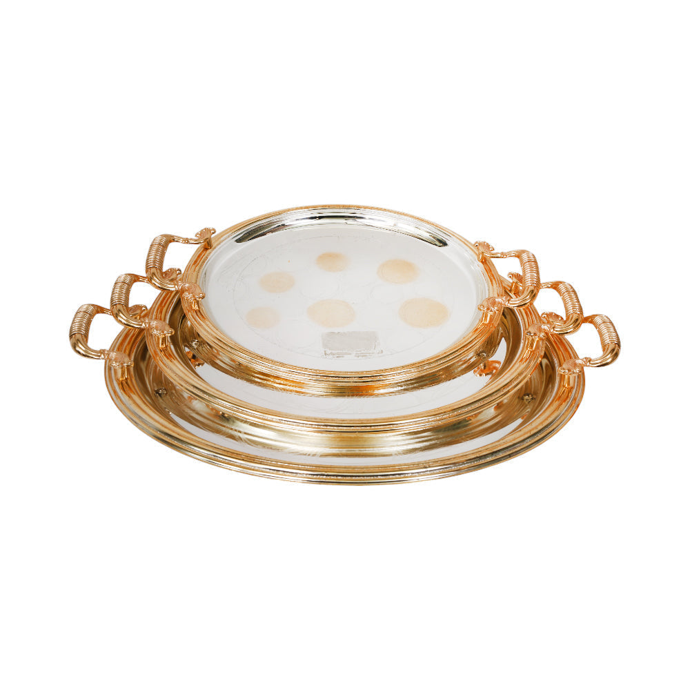 TRAY SET STEEL 3PC NAJIB NB3622 Default Title - MamasJan Crockery